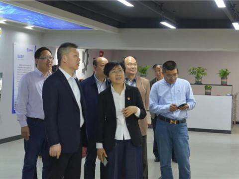 镇江市委组织部、、、关工委、、、市场监视治理局等一行向导来我公司调研关工委事情